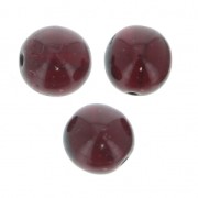 Perles en verre tchèque rondes 8 mm Garnet x20