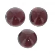 Perles en verre tchèque rondes 8 mm Garnet x20