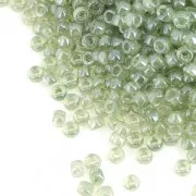 Rocailles Matubo 11/0 - 2.10 mm Transparent Green Luster x10g