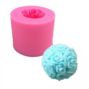 Moule silicone pour pâte polymère et pâte de métal - Rose