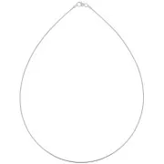 Tour de cou chaîne maille oméga - 1.2 mm en Argent 925 x40 cm