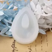 Moules silicone pendentifs gouttes 46x30 mm  x2