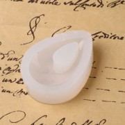 Moules silicone pendentifs gouttes 57x37 mm  x2