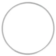 Cercle nu en métal pour attrape rêves suspension et abat-jour 10cm Gris mat x1