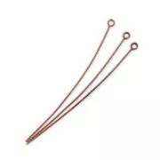 Clous tête ronde 70x0.7 mm dur cuivré vieilli x10