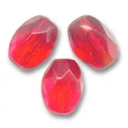 Olives facettées  6x4 mm Light Siam x25