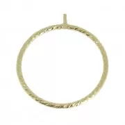 Bague travaillée pour semi-percée Taille 49 en Gold filled (or laminé)  x1