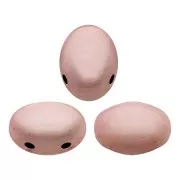 Perles en verre Samos® par Puca® 5x7 mm Opaque Light Rose Ceramic Look x10g