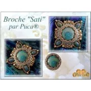 Perles en verre Samos® par Puca® 5x7 mm Jet Hematite x10g