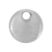 Sequins ronds 6 mm - médaille à graver en Acier inox 303L x4