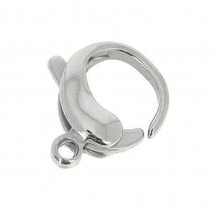 Fermoir mousqueton rond 12 mm - Acier inoxydable 304 x1