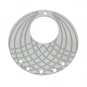 Intercalaires/Chandeliers 6 trous à décorer 23 mm en Acier inox x2|raw }}