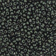 Preciosa Perles rocailles 11/0 2 mm - Noir Lustré Vert x20g