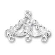 Intercalaires Triangle 3 rangs 16x25 mm argenté x4