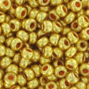 Preciosa Perles rocailles 11/0 2 mm - Terra Métallique - Doré x20g