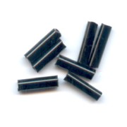 Preciosa Perles rocailles tubes 6.5x2 mm Jet  x20g
