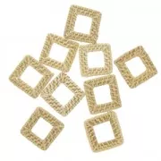 Carré en rotin 35 mm pour la création de bijoux DIY x1