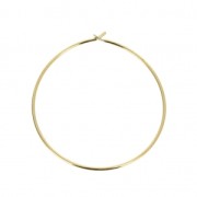 Créoles à décorer 30 mm - Plaqué Or 3 microns x2|raw }}