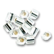 Rocaille Miyuki 8/0 Hex Cut 1 - Crystal Silver Lined x8g|raw }}