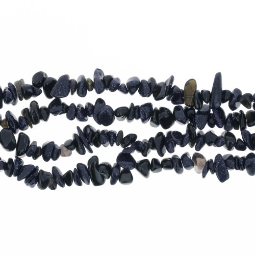 Perles chips 8 - 11 mm - imitation Blue Sand Stone x85 cm