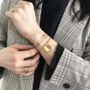 Bague semainier taille 50 plaqué Or 3 microns