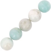 Perles rondes 10 mm pierre gemme Amazonite x5|raw }}