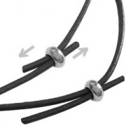 Perle stoppeur en laiton 6x3 mm avec un trou de 1.5 mm Doré à l'or fin x1