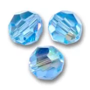 Perle ronde PureCrystal 5000 8 mm - Aquamarine AB x1