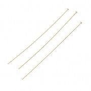 Clous tête plate 50x0.5 mm Gold filled (or laminé)  x10