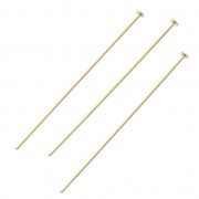 Clous tête plate 38x0.65 mm Gold filled (or laminé)  x10