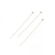 Clous tête plate 25x0.4 mm Gold filled (or laminé)  x10