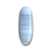 Cabochon ovale 22x8 mm - Blue Lace Agate x1|raw }}
