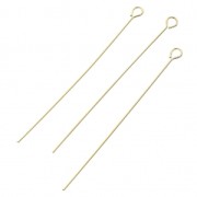 Clous tête ronde 40x0.5 mm Gold filled (or laminé)  x10