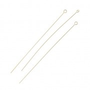 Clous tête ronde 53x0.4 mm Gold filled (or laminé)  x10