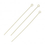 Clous tête ronde 40x0.4 mm Gold filled (or laminé)  x10