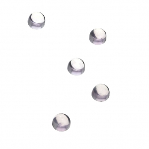 Cabochons ronds 3 mm à coller ou à sertir Quartz Rose x5
