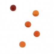 Cabochons ronds 3 mm à coller ou à sertir - Cornaline teintée x5|raw }}