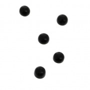 Cabochons ronds 3 mm à coller ou à sertir Onyx noir x5|raw }}