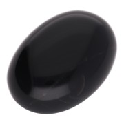 Cabochon ovale 25x18 mm Black Onyx|raw }}