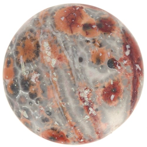 Cabochon rond 20 mm Jaspe Leopard