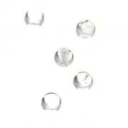 Cabochons ronds 4 mm à coller ou à sertir Cristal de Roche x5