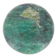 Cabochon rond 20 mm Turquoise naturelle x1