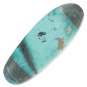 Cabochon ovale 22x8 mm Turquoise naturelle x1|raw }}