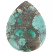 Cabochon poire 29x23 mm Turquoise naturelle x1
