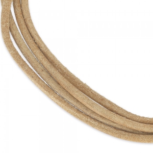 Cordon cuir 3 mm Naturel x 1 m