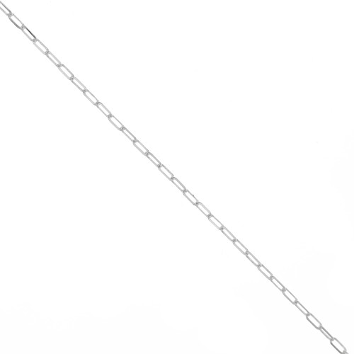 Chaîne maille rectangle 1.5 mm en Argent 925 x50 cm