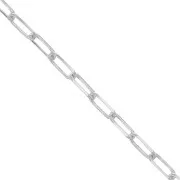 Chaîne maille rectangle 1.5 mm en Argent 925 x50 cm