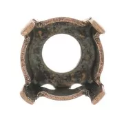 Serti griffe pour cabochon PureCrystal 1028/1088/1122 Rivoli 6 mm - Cuivré v. x1
