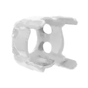 Serti griffe pour cabochon PureCrystal 1028/1088/1122 Rivoli 6 mm - Argenté x1