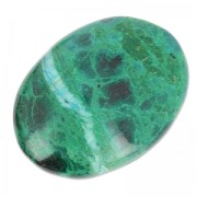 Cabochon ovale 40x30 mm Chrysocolle|raw }}